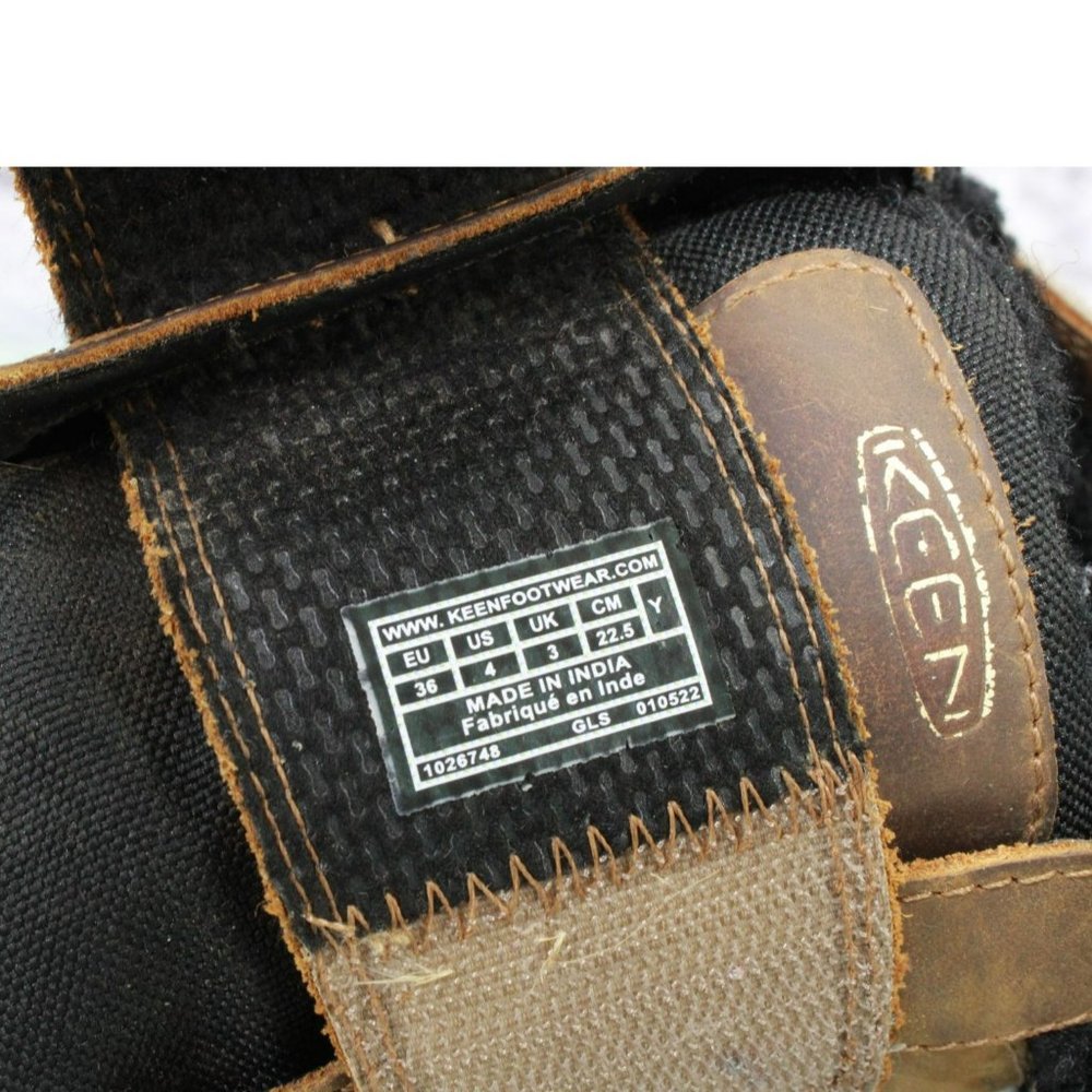 Keen Kootenay IV Brown Leather Hook & Loop Waterproof Ankle Chukka Boot Size 4 - Picture 8 of 9